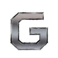 3d metal letter G