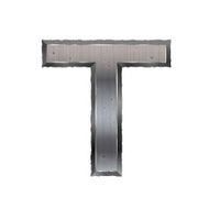 3d metal letter T