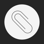 Binder Clip line icon N8