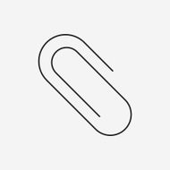 Binder Clip line icon N9