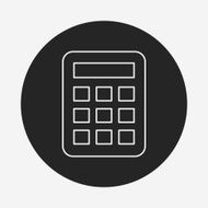 calculator line icon N17