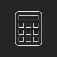 calculator line icon N18
