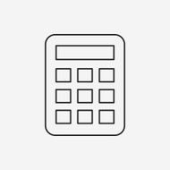 calculator line icon N20