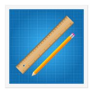 blueprint and ruler instruments N5