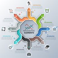 Modern infographics options banner N101