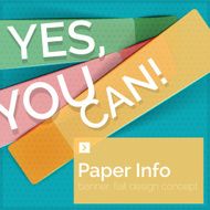 Flat design square banner with slogan N33