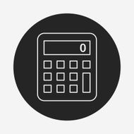calculator line icon N21