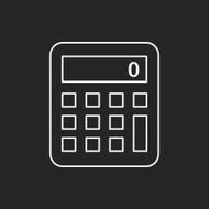 calculator line icon N22