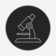 Microscope line icon N15