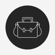 school bag line icon N3