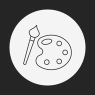 Palette line icon N24