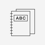 notebook line icon N27