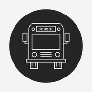 school bus line icon N8