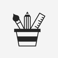 pencil and ruler icon N10
