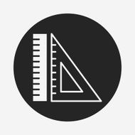 Triangle ruler icon N10