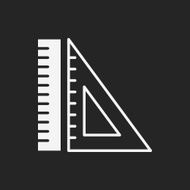 Triangle ruler icon N11