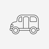 school bus line icon N14