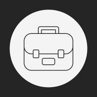 school bag line icon N8