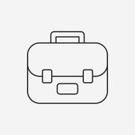 school bag line icon N9