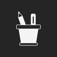 pencil and ruler icon N12