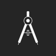 Stationery compasses icon N22