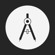 Stationery compasses icon N23