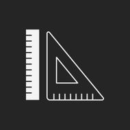 Triangle ruler icon N15