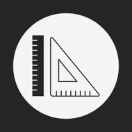 Triangle ruler icon N16