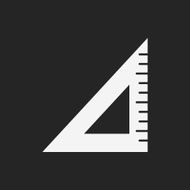 Triangle ruler icon N17