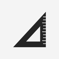 Triangle ruler icon N20