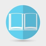 Book icon on a white background N2