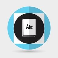 Book icon on a white background N7