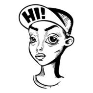 Vector boy with a cap illustration N2