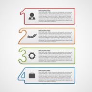 Creative infographic number options template