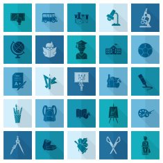 school and education icons N422