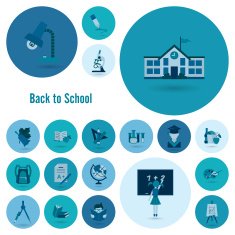 school and education icons N425