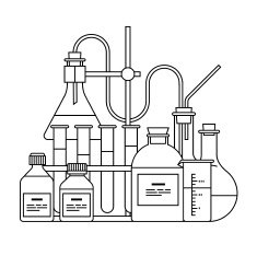 chemical glassware icon N2