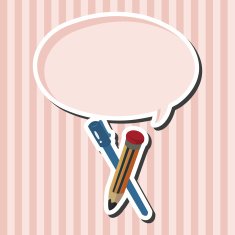 pencil and pen theme elements N2