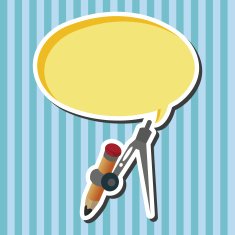 Stationery compasses theme elements N7