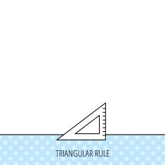 Triangular ruler icon Straightedge sign N15