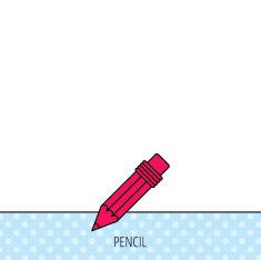 Pencil icon Drawing tool sign N24