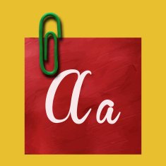 Paper clip with paper for notes Vector