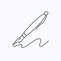 Pen icon Writing tool sign N7