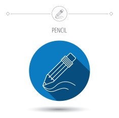 Pencil icon Drawing tool sign N28