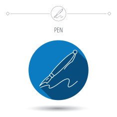 Pen icon Writing tool sign N8