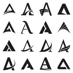 Alphabet symbols and elements of A letter N10