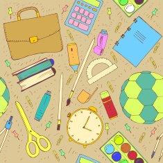 Hand drawn school symbols N38