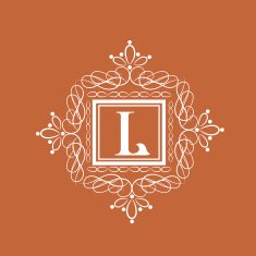 Premium monogram with English Alphabet L