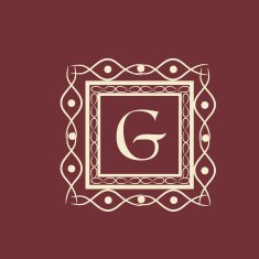 English Alphabet G for premium monogram