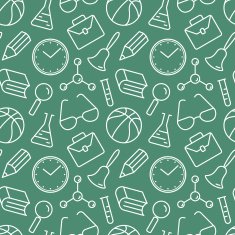 School seamless pattern N14